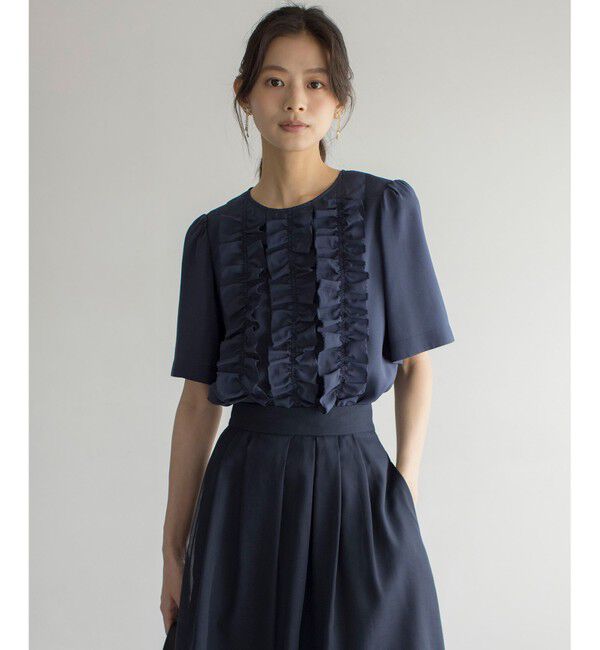 組曲「【WEB限定】ヴィンテージジョーゼットフリル ブラウス」|シャツ・ブラウス|
