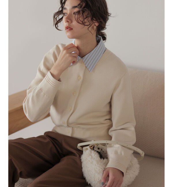 組曲「【加藤ローサさん着用】コットンタッチシャーティングボウタイ付き シャツ」|シャツ・ブラウス|