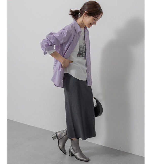 組曲「【加藤ローサさん着用】コットンタッチシャーティングボウタイ付き シャツ」|シャツ・ブラウス|