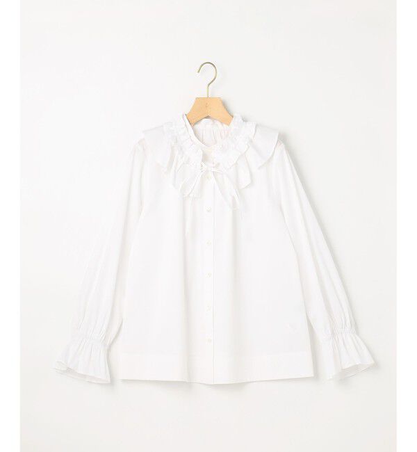 組曲「【2WAY】エアリーシャーティングフリル襟 ブラウス」|シャツ・ブラウス|