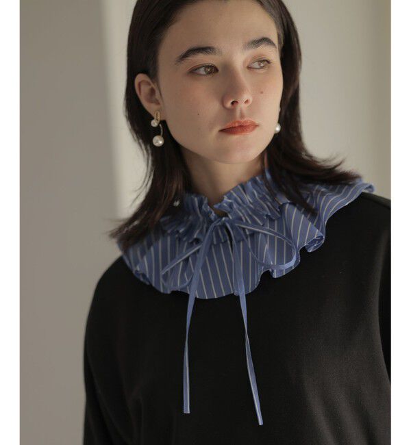 組曲「【2WAY】エアリーシャーティングフリル襟 ブラウス」|シャツ・ブラウス|