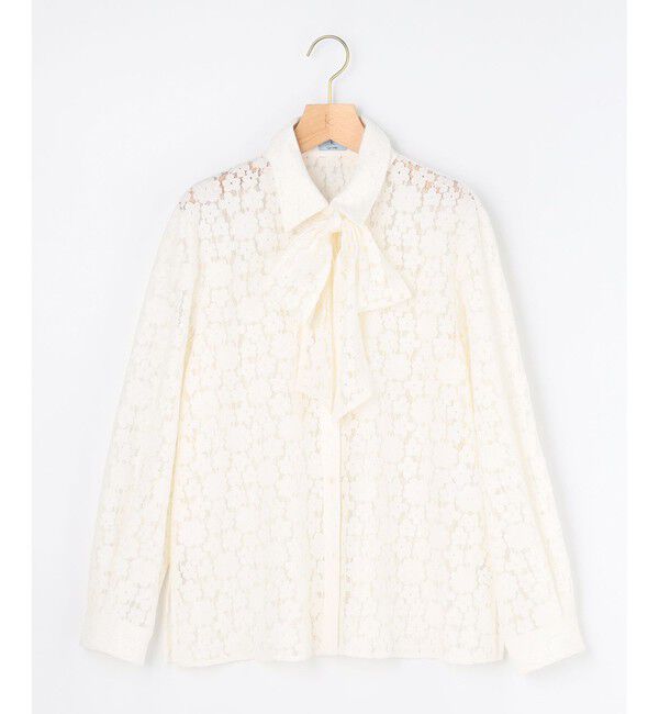 組曲「【WEB限定】フラワーラッセルレースシャツライク ブラウス」|シャツ・ブラウス|