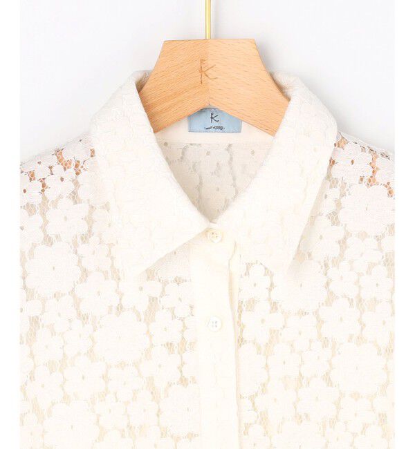 組曲「【WEB限定】フラワーラッセルレースシャツライク ブラウス」|シャツ・ブラウス|