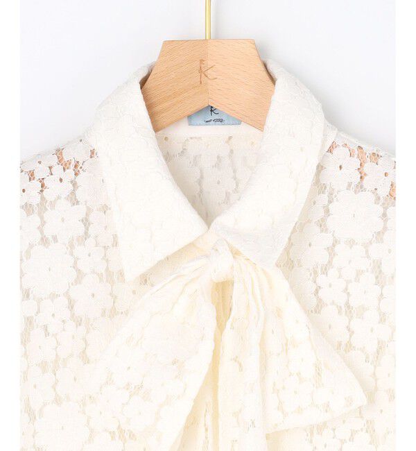 組曲「【WEB限定】フラワーラッセルレースシャツライク ブラウス」|シャツ・ブラウス|