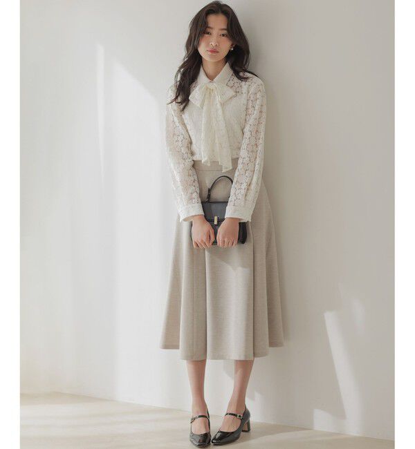 組曲「【WEB限定】フラワーラッセルレースシャツライク ブラウス」|シャツ・ブラウス|