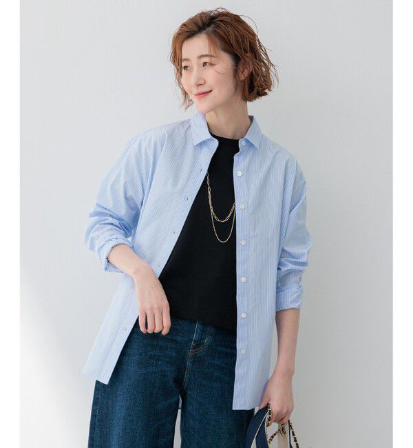 23区「【Oggi4月号掲載/洗える】CANCLINI ベーシック シャツ」|シャツ・ブラウス|ｻｯｸｽｽﾄ