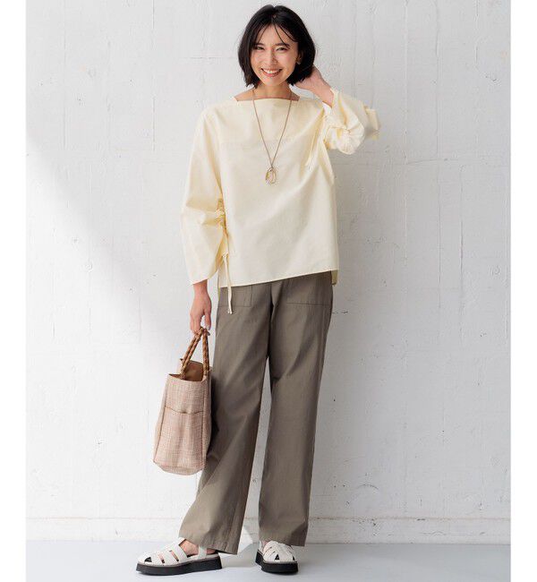 23区「【Oggi4月号掲載/洗える】CANCLINI デザインスリーブ ブラウス」|シャツ・ブラウス|