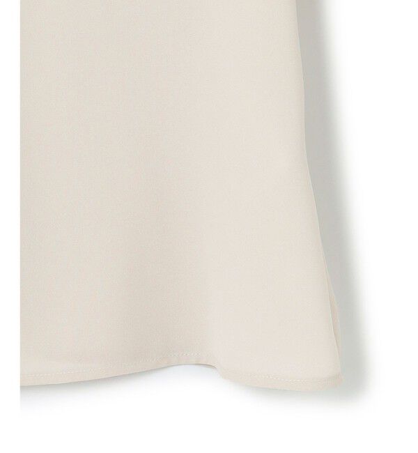 23区「【吸水速乾/UVケア/防シワ性】バックサテンアムンゼン スタンドフリル ブラウス」|シャツ・ブラウス|