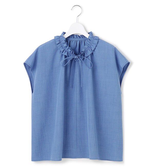 23区「【WEB&一部店舗限定】ライトタンブラー ギャザー フリル ブラウス」|シャツ・ブラウス|