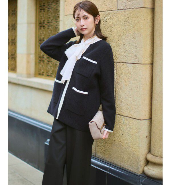 23区「【見上愛さん着用/洗える】シアービエラ ボウタイ ブラウス」|シャツ・ブラウス|