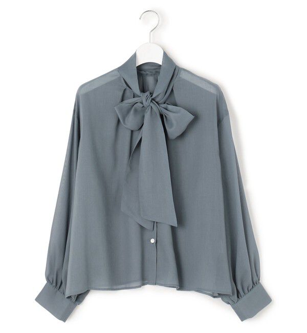 23区「【見上愛さん着用/洗える】シアービエラ ボウタイ ブラウス」|シャツ・ブラウス|