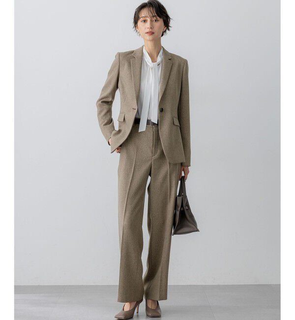 23区「【洗える】バックサテンアムンゼン ボウタイ ブラウス」|シャツ・ブラウス|