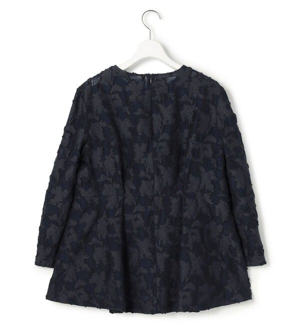 23区「【VERY掲載】ボタニカル カットジャガード ペプラムブラウス」|シャツ・ブラウス|