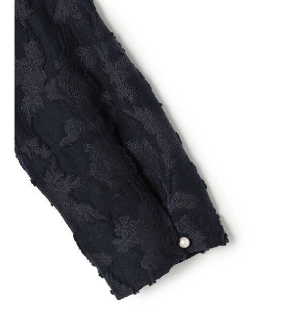 23区「【VERY掲載】ボタニカル カットジャガード ペプラムブラウス」|シャツ・ブラウス|