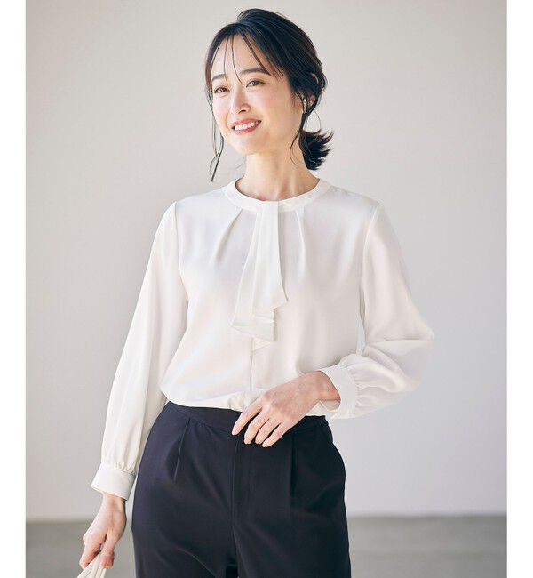 ANY SIS「【洗える】ボウタイ ブラウス」|シャツ・ブラウス|