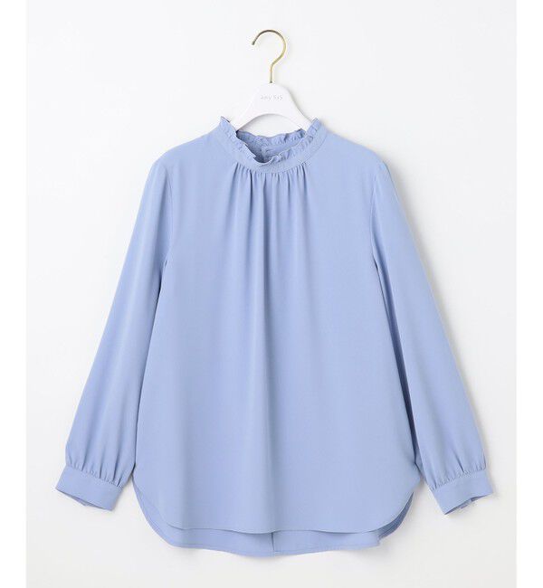 ANY SIS「フリルネックスタンド ブラウス」|シャツ・ブラウス|