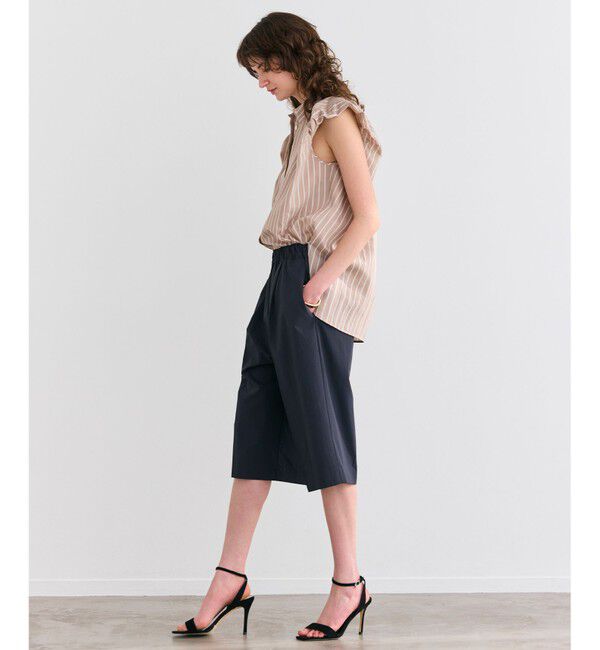 BEIGE,「【洗える】FREESIA / バルーンスリーブストライプブラウス」|シャツ・ブラウス|