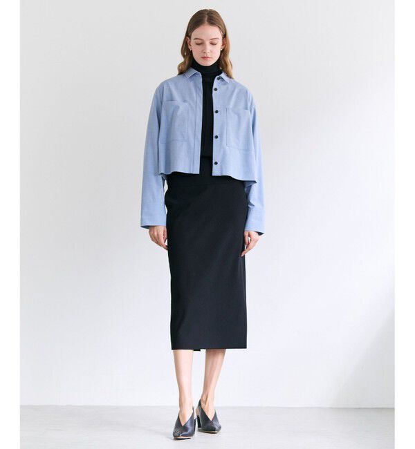 BEIGE,「APOPHY / ステッチディテールショートシャツジャケット」|シャツ・ブラウス|