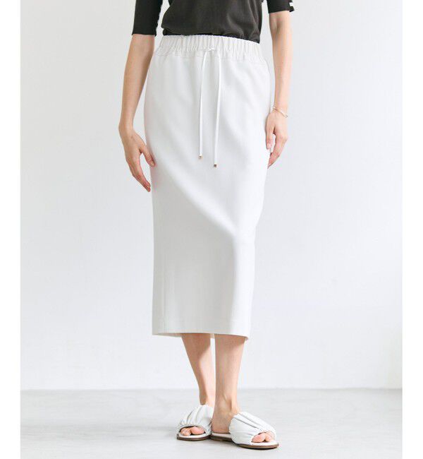 BEIGE,「RUE / ドライタッチイージーIラインスカート」|スカート|Ecru