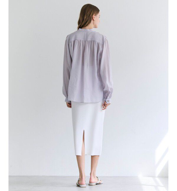 BEIGE,「PAULINE / リネンヴィスコースレースブラウス」|シャツ・ブラウス|