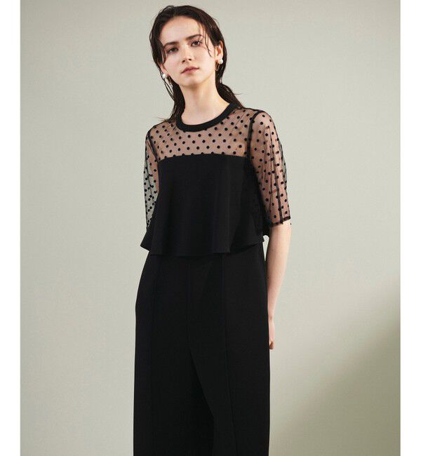 Grace Class「ドットチュールサロペット」|オールインワン|