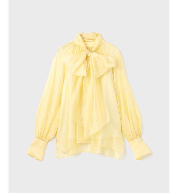 GRACE CONTINENTAL「シアーボウタイブラウス」|シャツ・ブラウス|