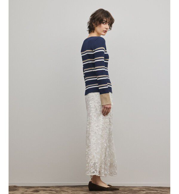 Diagram「ラメボーダーニットトップ」|ニット・セーター|