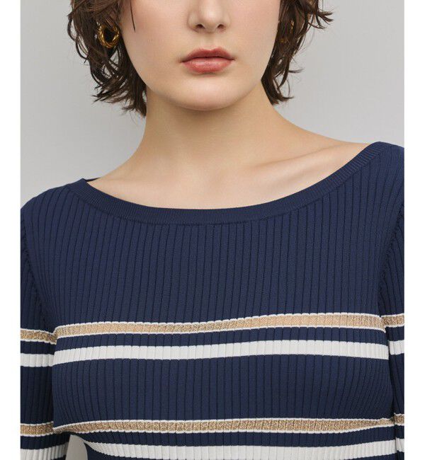 Diagram「ラメボーダーニットトップ」|ニット・セーター|