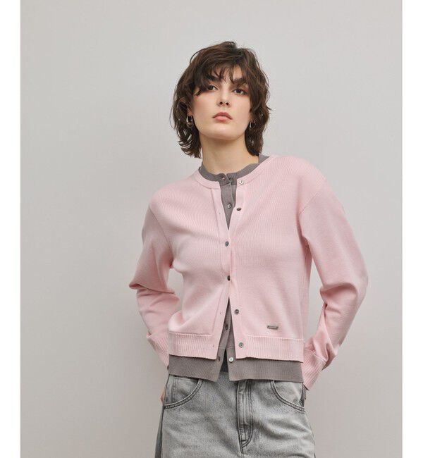 Diagram「レイヤード風ニットカーディガン」|カーディガン|