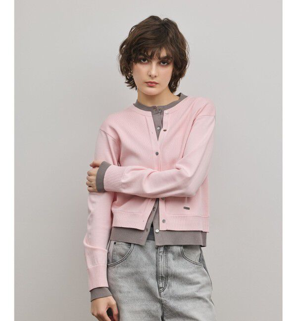 Diagram「レイヤード風ニットカーディガン」|カーディガン|