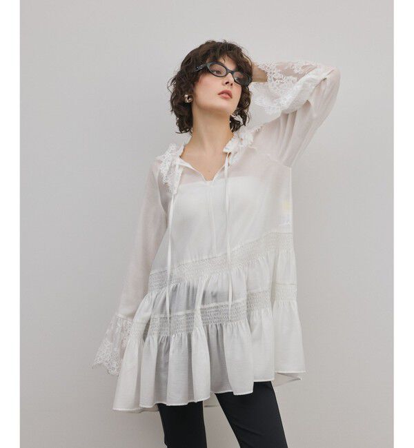 Diagram「レースカラーチュニックブラウス」|シャツ・ブラウス|