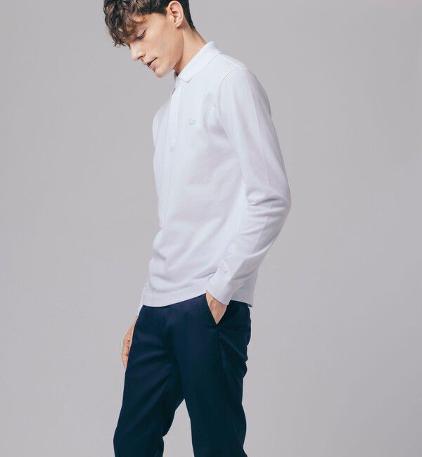 LACOSTE「比翼フロントロングスリーブポロシャツ」|ポロシャツ|