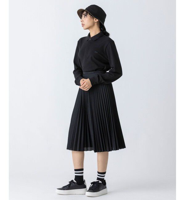 LACOSTE「比翼フロントロングスリーブポロシャツ」|ポロシャツ|