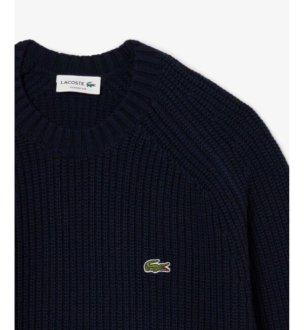 LACOSTE「エッセンシャルローゲージニットセーター」|ニット・セーター|