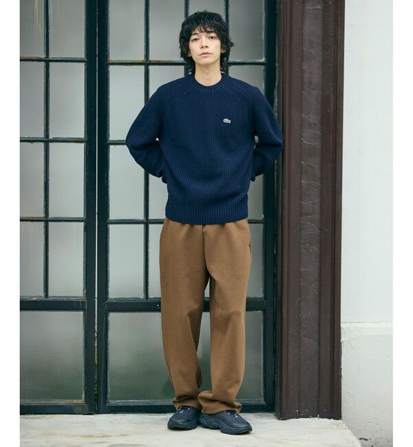 LACOSTE「エッセンシャルローゲージニットセーター」|ニット・セーター|
