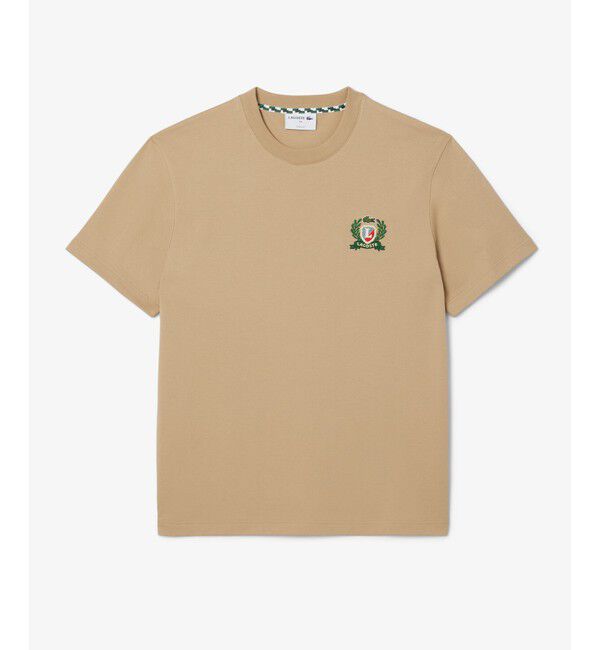 LACOSTE「ローレルエンブレムステッチフレンチメイドTシャツ」|Tシャツ・カットソー|