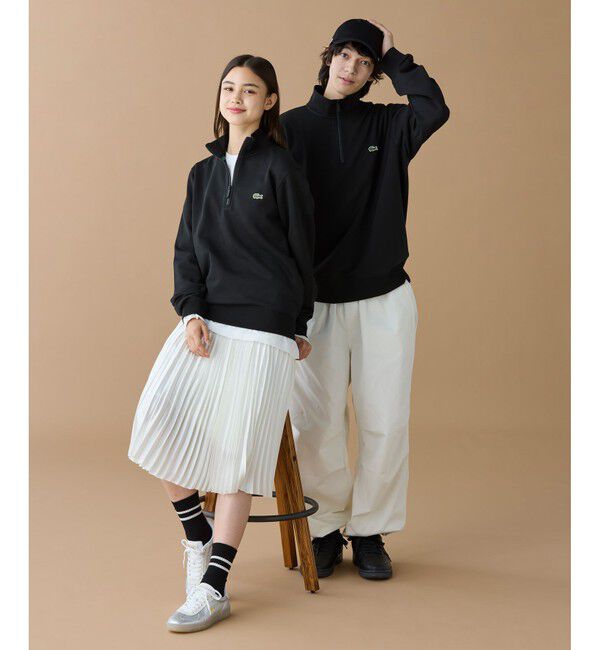 LACOSTE「ハイネックハーフジップスウェット」|スウェット・ジャージ|