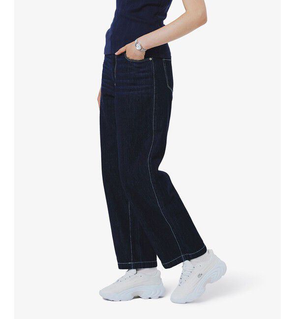 LACOSTE「バレルレッグデニムパンツ」|デニム|