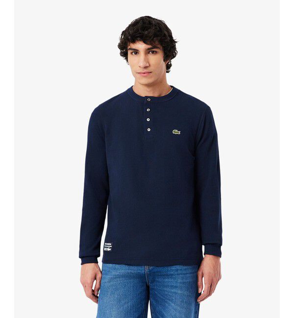 LACOSTE「ヘンリーネックワッフルTシャツ」|Tシャツ・カットソー|