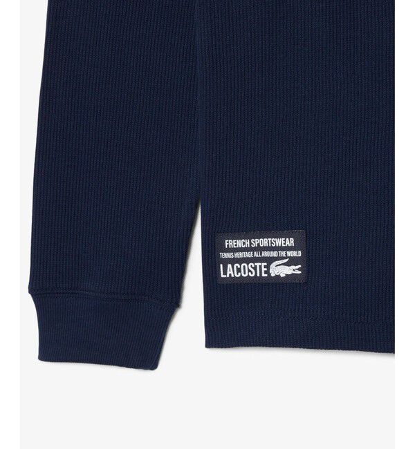 LACOSTE「ヘンリーネックワッフルTシャツ」|Tシャツ・カットソー|