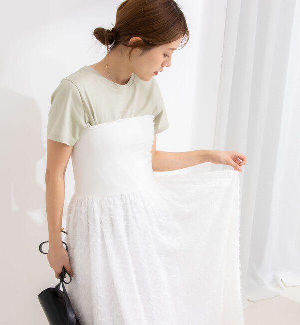 NOLLEY'S「2WAYカットジャガードドッキングワンピース」|ワンピース|