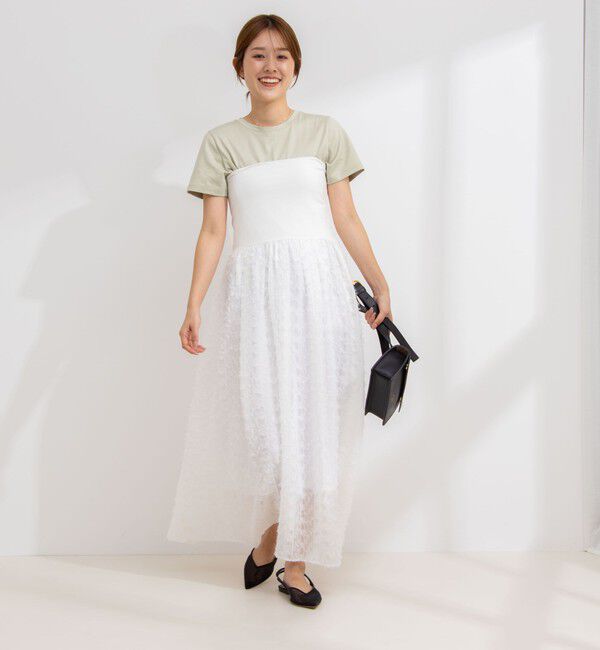 NOLLEY'S「2WAYカットジャガードドッキングワンピース」|ワンピース|