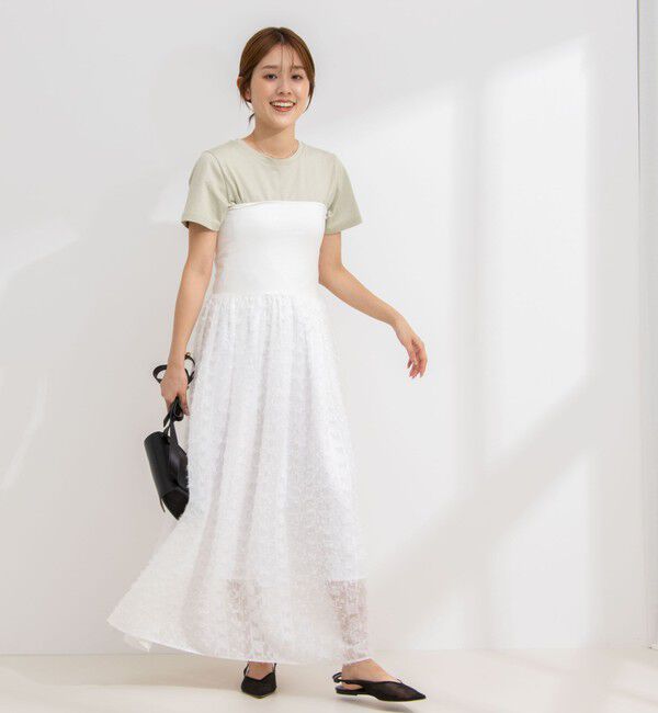 NOLLEY'S「2WAYカットジャガードドッキングワンピース」|ワンピース|