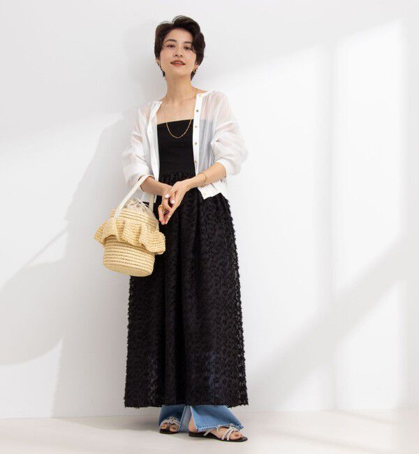 NOLLEY'S「2WAYカットジャガードドッキングワンピース」|ワンピース|