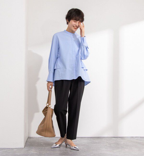 NOLLEY'S sophi「ウォッシャブルストレッチツイルインゴムパンツ」|チノ|