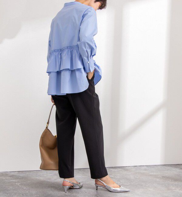 NOLLEY'S sophi「ウォッシャブルストレッチツイルインゴムパンツ」|チノ|