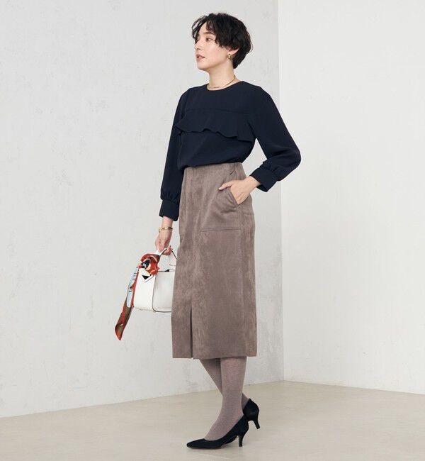 NOLLEY'S「《セットアップ対応》ウォッシャブルダブルクロスブラウス」|シャツ・ブラウス|