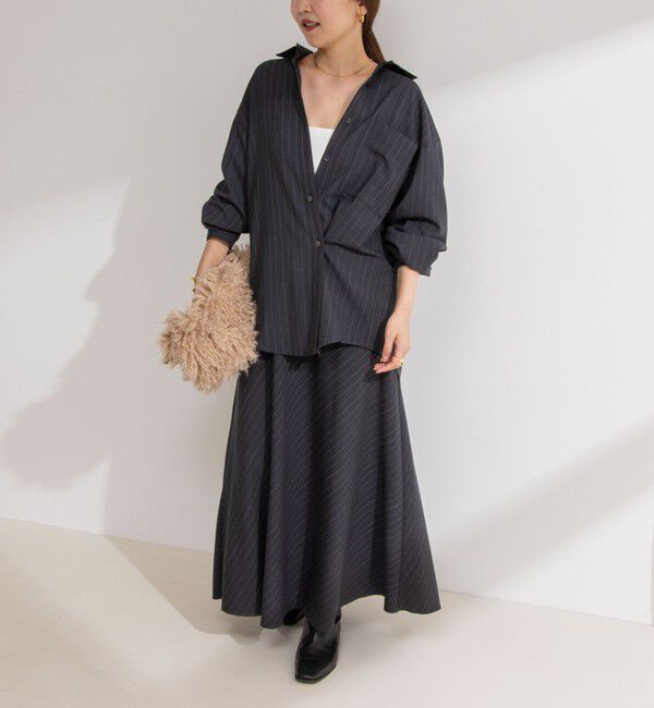 NOLLEY'S「《セットアップ対応》ウォッシャブルMannishスカート」|スカート|