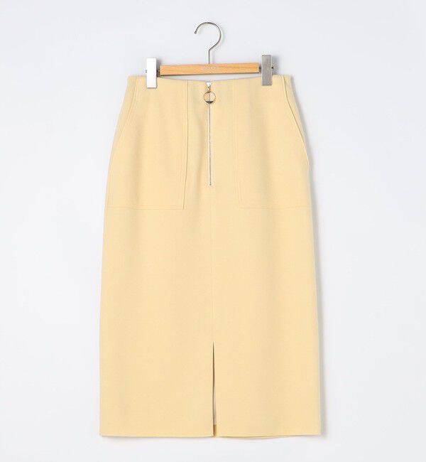 NOLLEY'S sophi「ウォッシャブルダブルジャージハーフジップタイトスカート」|タイト|