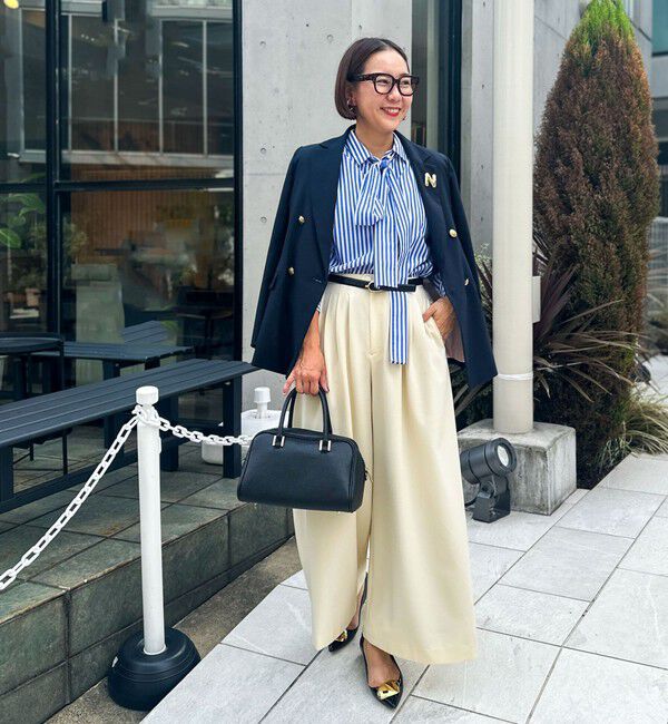 NOLLEY'S「◇【WEB限定サイズあり】《セットアップ対応》ウォッシャブルMannishワイドパンツ」|その他|